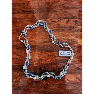 J.Michelle Genuine Freshwater Pearl Necklace Beach Ocean Vacation Jewelry